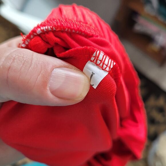 Set Of 3 NEW Biker Shorts Knee Length Under Skirt Modesty Red Purple White Large - Picture 6 of 14